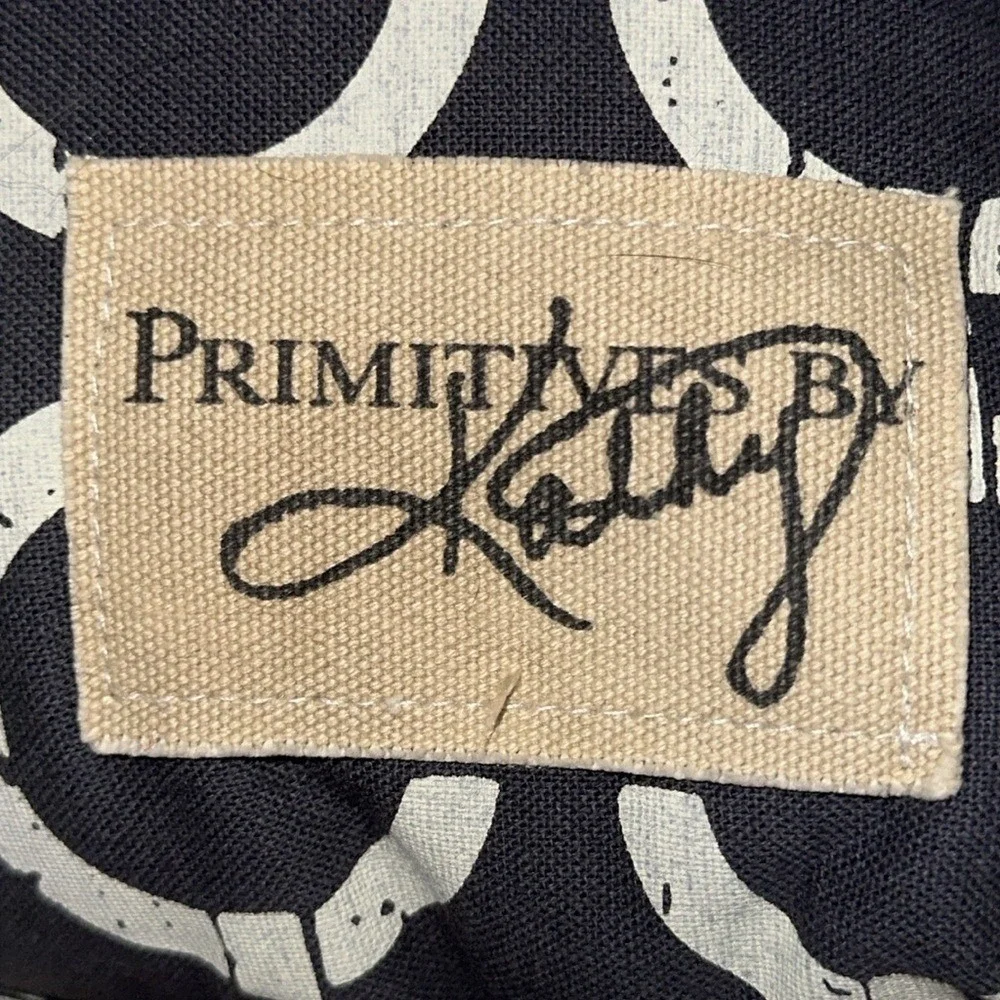Primitives by Kathy Gone Sailin Nautical Throw Pillow Yellow Navy Cotton 31033